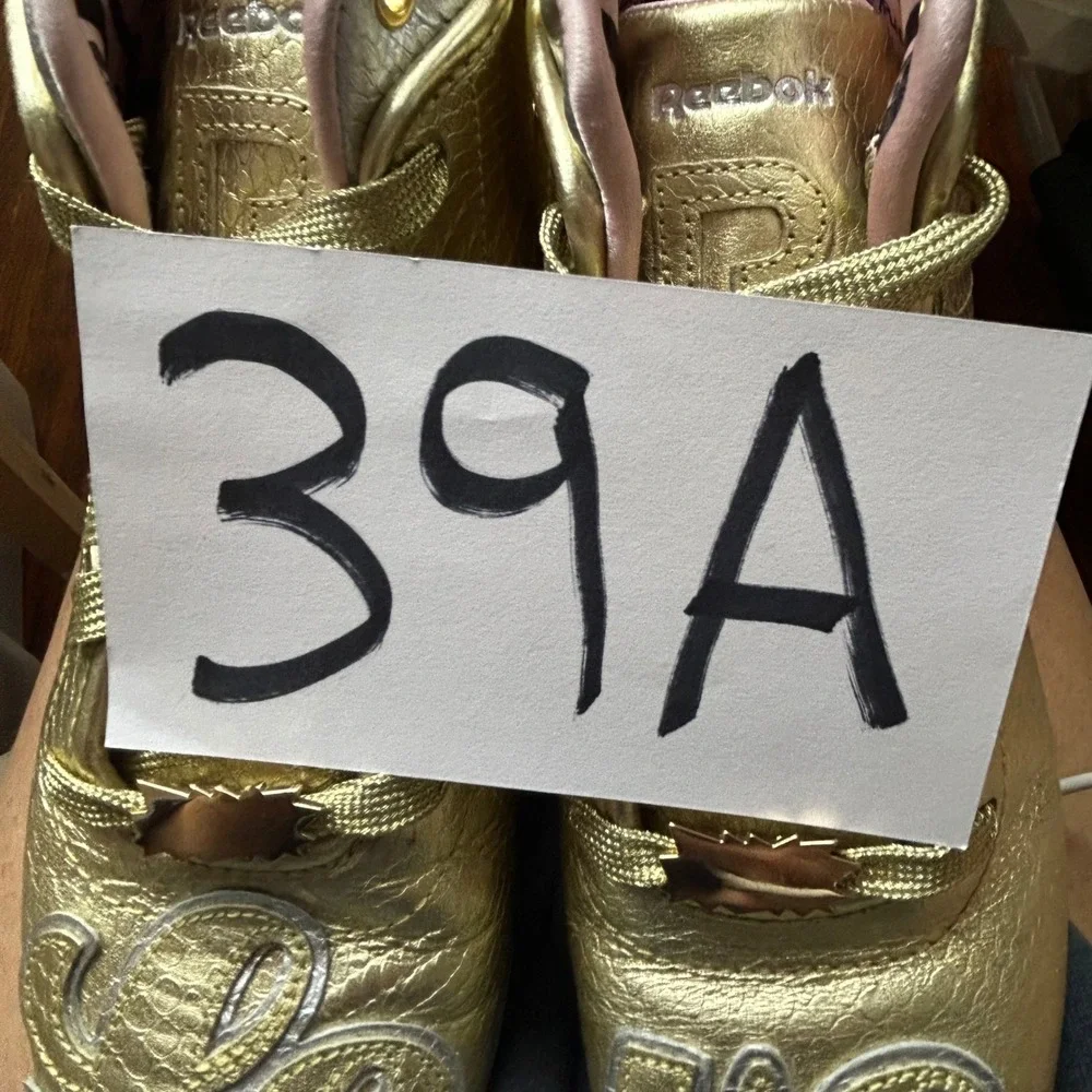 Melody Ehsani Reebok Love Betwixt Mid Gold Python Spiked High Top 8 Streetwear